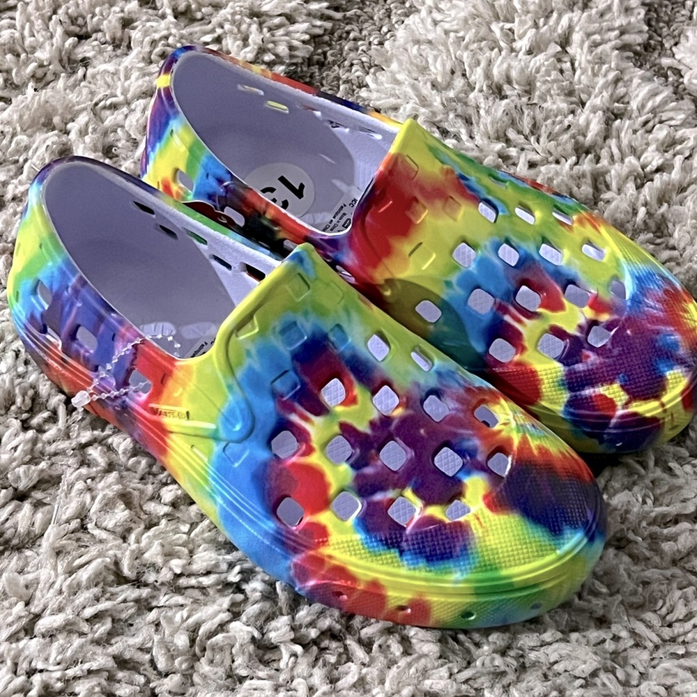 Kids Multi-Color Slip-on Trk Shoe (size 13)